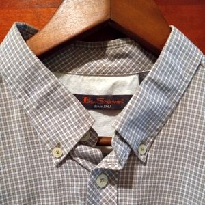 BEN SHERMAN SHORT SLEEVE BUTTON DOWN SHIRT